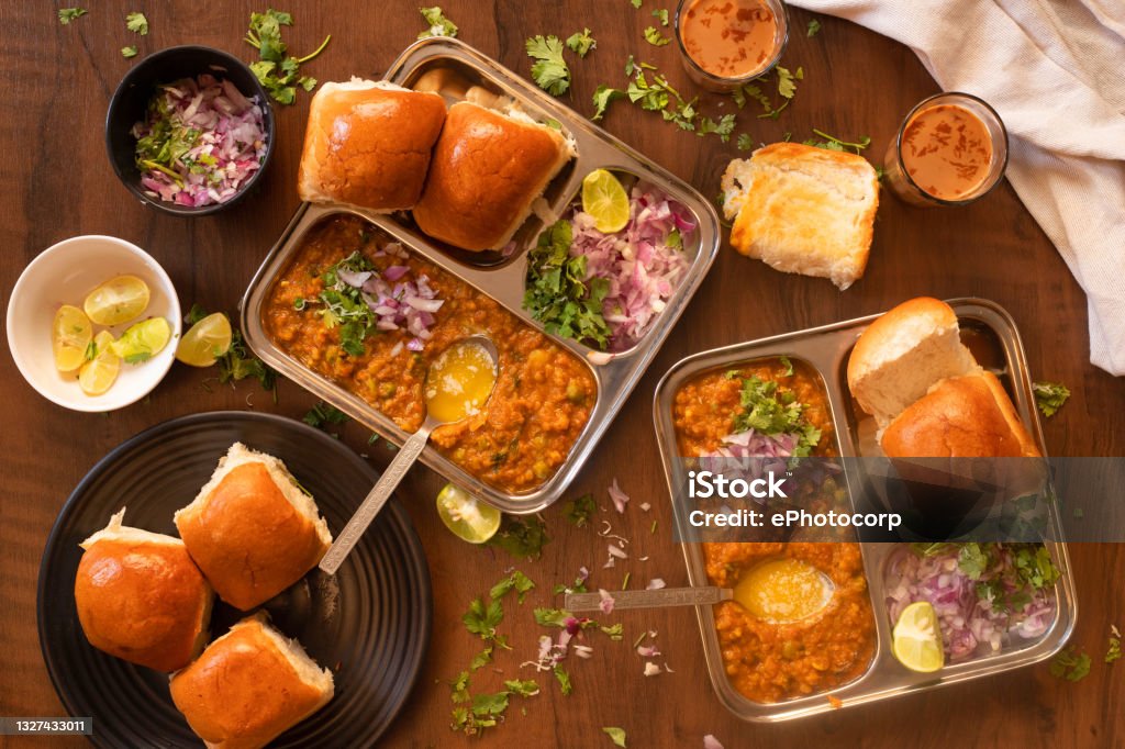 Inexpensive vegetarian Mumbai pav bhaji